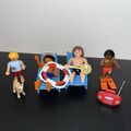 Playmobil Family Fun Familie am Strand mit Sonnenliege Radio Kescher Hund