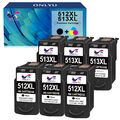 XL Set CANON PG-512 CL-513 TINTE PATRONEN PIXMA MP250 MP280 MP495 MP490 MP270