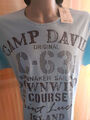 CAMP DAVID Herren T-Shirt Größe XXXL hellblau -neu