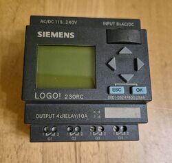 SIEMENS LOGO! 230RC 6ED1 052-1FB00-0BA6, INPUT 8xAC/DC, OUTPU 4xRelay 10A