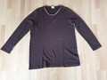 M&S Mode Damen Pullover Strick Shirt Rippenstrick Gr. 44-46 braun Top Zustand