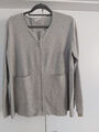 Talk About by Gerry Weber Damen Strickjacke grau  Viscose Gr. 44 gebr.