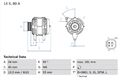 BOSCH Lichtmaschine Generator Lima 0 986 042 660 +73.34€ Pfand für TOYOTA Verso