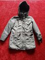  Parka Winterjacke Oversize, oliv, Gr. 38, mit Kapuze zum abnehmen