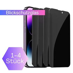 Panzerfolie Glas 9H Sichtschutz Blickschutz Displayschutz iPhone 15 14 13 12 11TOPQUALITÄT✅DEUTSCHER HÄNDLER🇩🇪BLITZVERSAND⚡️SALE‼️