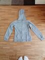 Zipp hoodie, Sweatjacke, Mädchen, Größe 146/152, Grau Mit Glitzer