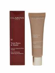 CLARINS 03 Nude Honigporen perfektionierende Matifying Foundation 30ml eingestellt