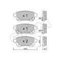 1x ORIGINAL® Cifam 822-1112-1 Bremsbelagsatz, Scheibenbremse Hinten, inkl.