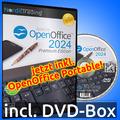 Open Office 2024 Paket Premium Edition Textverarbeitung Tabellen DVD Windows