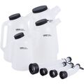 TECPO ÖL-KANNE FÜLLKANNE MESSKANNE 1 2 3 5 L WASSERKANNE MESSBECHER + AUSGIESER