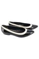 HöGL Ballerinas Lackleder Schwarz Weiß Gr 37 Klassisch Elegant