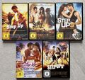 Step Up 1-5 - 1+2+3+4+5 - To The Streets - 3D - Miami Heat - All In - DVD - TOP!