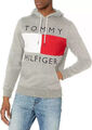 Tommy Hilfiger Felpa con cappuccio foderato in pile logo bandiera Nuova Hoodie