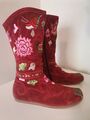 Vintage Roberto CAVALLI Wildleder Stiefel LEDER GR 38 TOP Zustand EDEL BOOTS