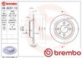 2x Bremsscheibe Brembo 08503710 2 Bremsscheiben Hinterachse Hinten für Saab