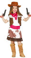 Cowgirl Kostüm für Kinder Mädchen Cowboy Western Kinderkostüm Gr. 98-146