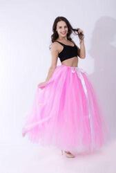 Tutu Maxirock Langrock Hochzeit Prom Damen Tüll Schichten Unterrock Petticoat