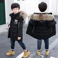 Winterjacke Kinder Mittlere Läng Mantel Jungen Verdick Outerwear Warm Gift 2024*