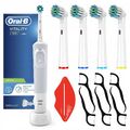 Oral-B Vitality 100 White Elektrische Zahnbürste weiß + 4 Ersatzaufsätze