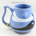 Mug relief Génie DISNEY PARKS Aladdin sourire tasse bleue 3D 12 cm (DOU)