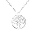 O&S Lebensbaum Anhänger Kette Silber 925 Baum des Lebens Tree of Life Wunschbaum