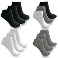 6-60 Paar Sneaker Socken Kurz Socken Baumwolle Mehrfarbig Sport Freizeit Socken