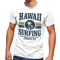 Herren T-Shirt Hawaii Surfing Sommer Strand Palme Print Fashion Streetstyle
