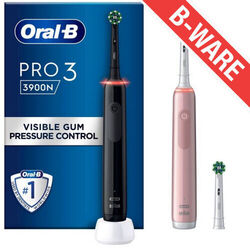 ORAL-B PRO 3 3900N BLACK/PINK ELEKT. ZAHNBÜRSTE MIT 2. HANDSTÜCK B-WARE