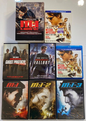 Mission Impossible 1, 2, 3, Ghost Protocol, Rogue Nation & Fallout Like New DVDs