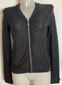 Reserved Damen Strick Jacke Pullover Langarm Schwarz Gr.38