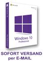 Microsoft Windows 10 Pro Key 32/64 Bit Lizenzschlüssel sofort Versand per E-Mail