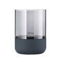 BLOMUS Pure Home Kerzenständer Windlicht CALMA Steel Gray