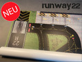 Flughafen Layout Matte 1:500, 200x100cm f. Flugzeugmodelle. TOP-Diorama!