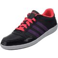 Adidas VLNEO Hoops Lo W Schwarz Lila Neon Rot Damen Sneaker Freizeitschuhe NEU