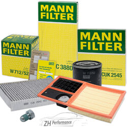 MANN-FILTER INSPEKTIONSPAKET FILTERSATZ FÜR VW POLO 6R 9N 1.4 06-10