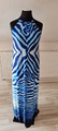 Bonprix cooles Maxi Sommer Strand Kleid 38 40 ML blau weiß, NEUw.