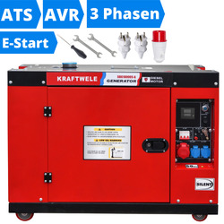 Stromerzeuger Diesel Notstromaggregat 400V Stromaggregat Generator E-Start 18kVA✅ LAGERWARE ✅ VERSAND 24H