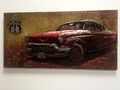 Metallbild Oldtimer Freiheit Kult vintage 3D Loft Art Deko Wandbild Einzug Loft