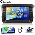 4+64GB 7" Wireless Carplay Android 13 Autoradio+Kamera Für VW GOLF MK5 MK6 NAVI