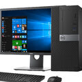 SCHNELLER COMPUTER PC i5 6th QUAD DESKTOP SFF TOWER TFT SET 16GB WINDOWS 10 SSD & HDD