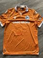 MACRON Arminia Bielefeld Trikot orange Größe M 172-177 Fußball  Top Zustand 