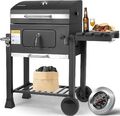 Holzkohlegrill XXL BBQ Grill Smoker Standgrill Grillwagen Holzkohle Gartengrill