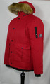 Damen DIESEL Wunderschöne Winter Jacke Rot mit Kapuze Kunstfell Größe 40/42 TOP!