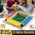 4-Spieler Shut The Box Würfelspiel Klappenspiel Brettspiel Gesellschaftsspiel DE