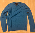 Tommy Hilfiger Herren Pullover Gr. S Blau Pima Cotton Cashmere 