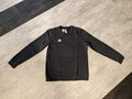 ADIDAS Langarm Pulli Sweatshirt Gr. 164 schwarz mit Logo GUT