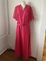 Vintage Kleid Kleemeier Hof heiß rosa Spitze Bolero Gr.42 sk77