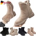 Damen Schneeschuhe Winter Wasserdicht Warm Stiefel Stiefeletten Flache SnowBoots