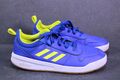 Adidas Tensaur Sneaker Sportschuhe Gr. 36⅔  blau gelb weiß Kunstleder CH1-438