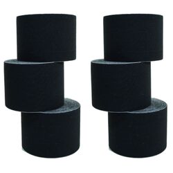 6 Rollen Wawaki Kinesiologie-Tape 5 m x 5,0 cm schwarz (0,33€/1m)